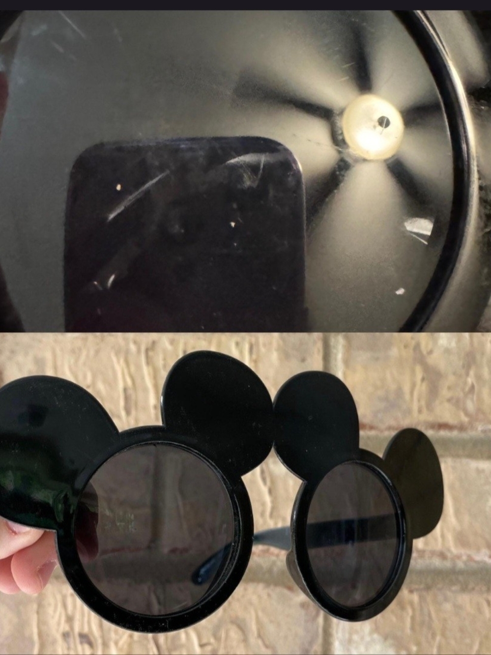Black Novelty Mickey-Style Sunglasses - Picture 6 of 6
